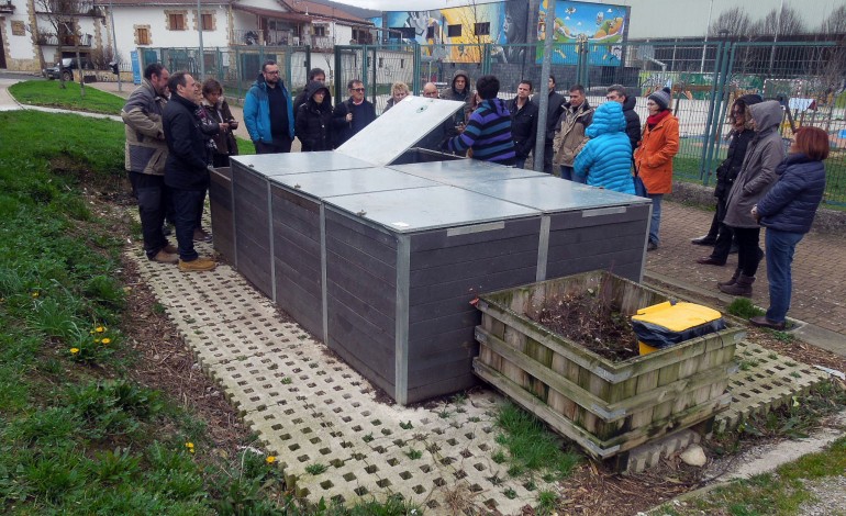 Los miembros de Rete21 Alto Aragón conocen diferentes experiencias de recogida de materia orgánica en Navarra