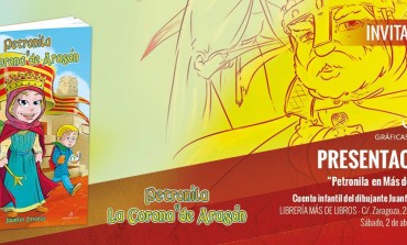 Juanfer Briones presenta en la Librería Más de Libros de Huesca 'Petronila y la Corona de Aragón'