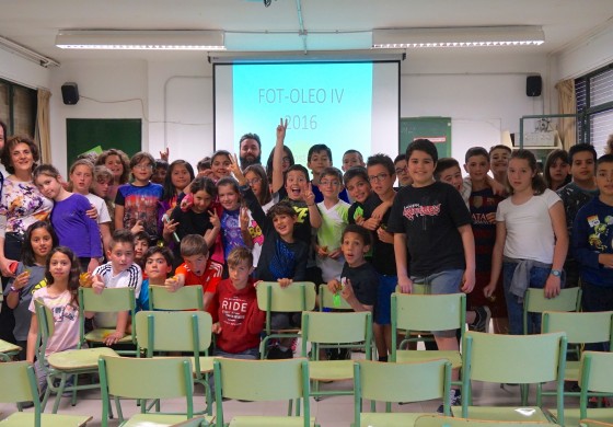 Aceite de oliva y periodismo digital unidos en el Colegio Alto Aragón de Barbastro por Fot-Oleo