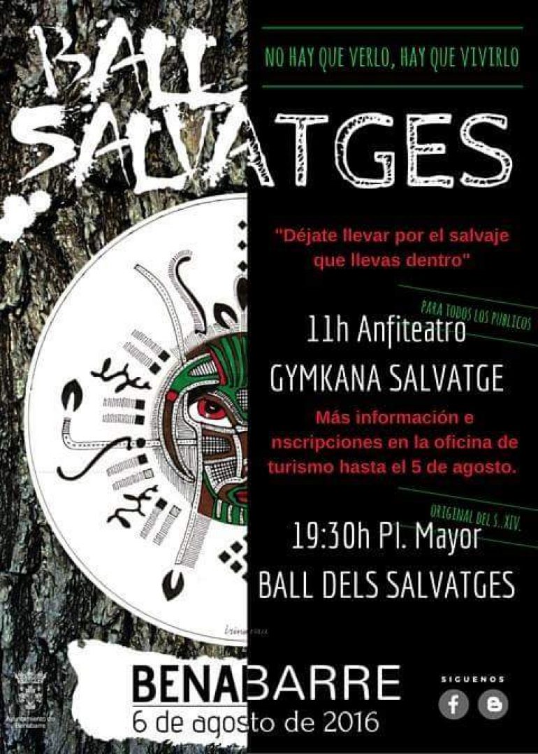 Ball dels Salvatges. 6 de agosto en Benabarre