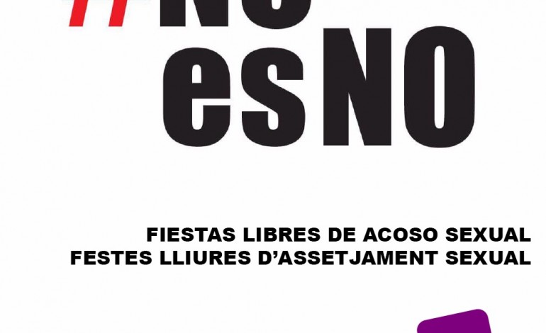 IU Fraga lanza la campaña contra el acoso sexual 'No es no' con motivo de las fiestas del Pilar