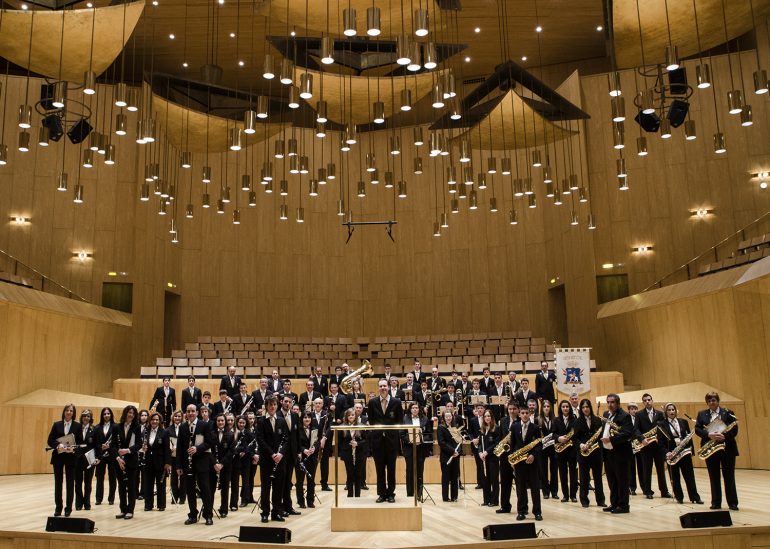 La Banda Municipal de Ejea de los Caballeros, primera actuación del ciclo Sábados de banda en Barbastro