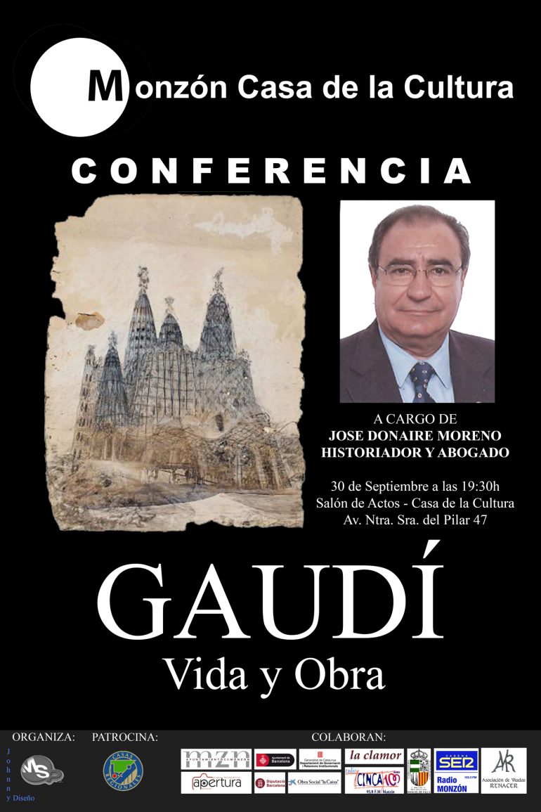 Tres citas del fin de semana en Monzón: conferencia y exposición sobre Gaudí, marcha de Down-Huesca y marcha de AFEDAM