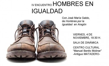 Este viernes, IV Encuentro "Hombres en igualdad" en Huesca