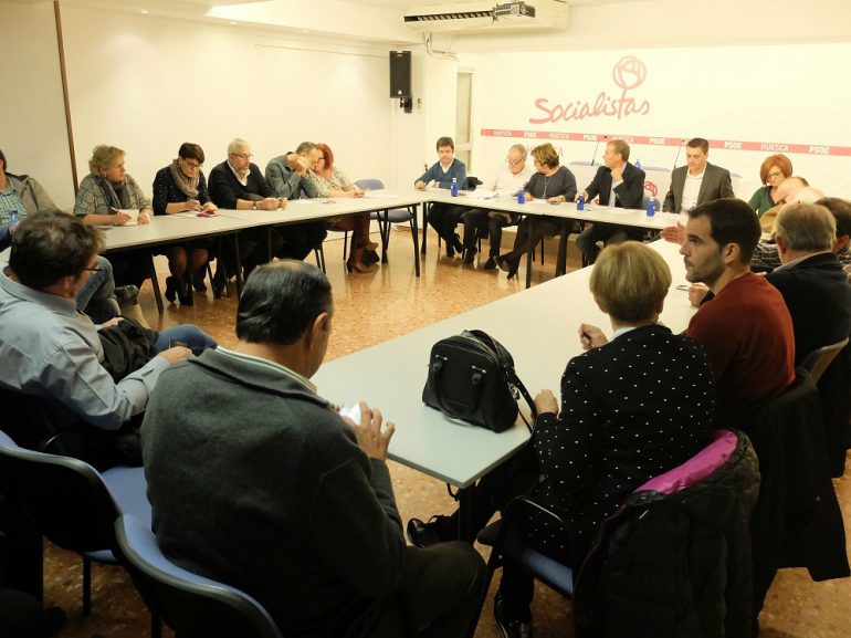 La Ejecutiva del PSOE de Alto Aragón da cuenta de las reuniones mantenidas en toda la provincia para debatir sobre la situación política actual