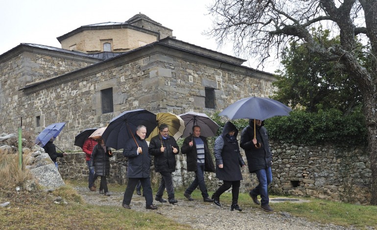 La Diputación de Huesca seguirá mejorando los accesos al monasterio de San Victorián