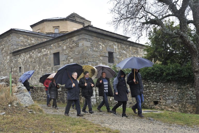La Diputación de Huesca seguirá mejorando los accesos al monasterio de San Victorián