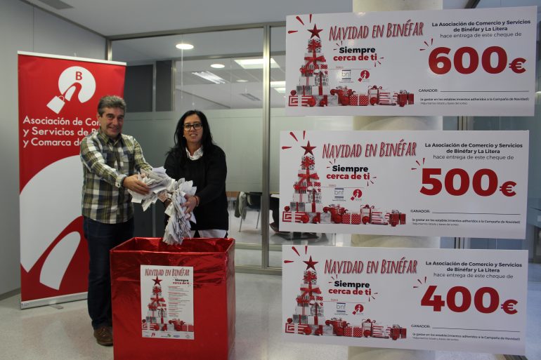 Los premios de la Campaña de Navidad en Binéfar se reparten por las comarcas