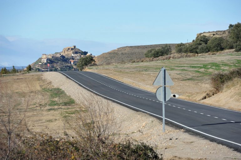 La DPH culmina las obras en la carretera entre Bolea y Puibolea con una inversión de más de 600.000 euros