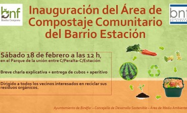 El Ayuntamiento de Binéfar crea un área de compostaje comunitario en Barrio Tejerías