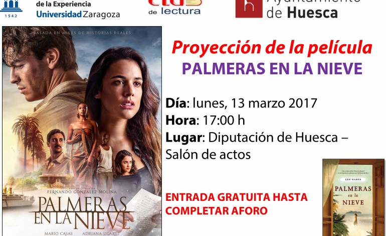 Proyección de "Palmeras en la nieve" el próximo lunes