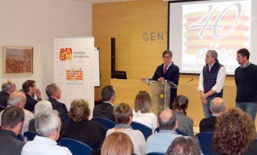 Aliaga destaca en Barbastro el impulso positivo y de futuro para el PAR que significa el 40 aniversario del partido