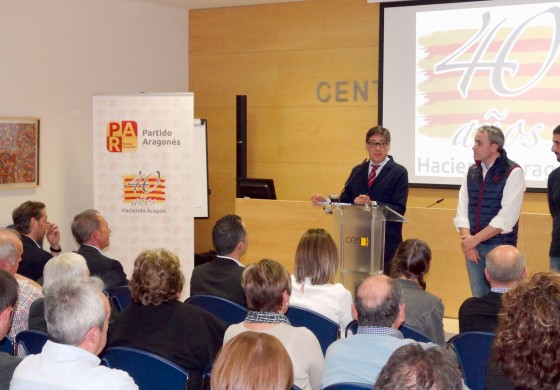 Aliaga destaca en Barbastro el impulso positivo y de futuro para el PAR que significa el 40 aniversario del partido