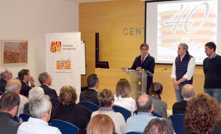 Aliaga destaca en Barbastro el impulso positivo y de futuro para el PAR que significa el 40 aniversario del partido