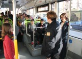 Los alumnos del colegio Sancho Ramírez aprenden pautas sobre seguridad vial, convivencia y transporte público