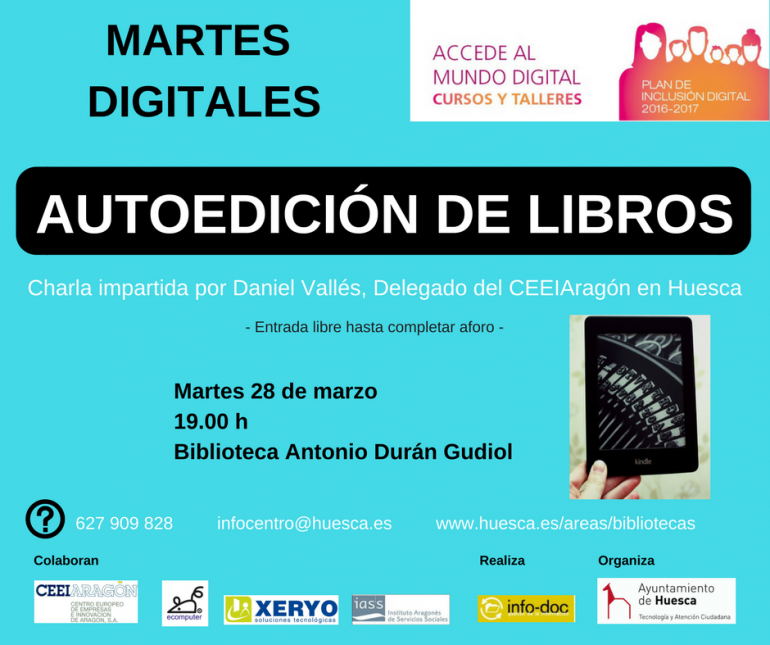 Nueva sesión de los Martes Digitales del Plan de Inclusión Digital del Ayuntamiento de Huesca