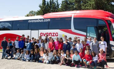 Los escolares aragoneses conocen las ventajas de viajar en autobús con la empresa AVANZA alosa