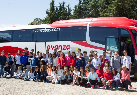 Los escolares aragoneses conocen las ventajas de viajar en autobús con la empresa AVANZA alosa