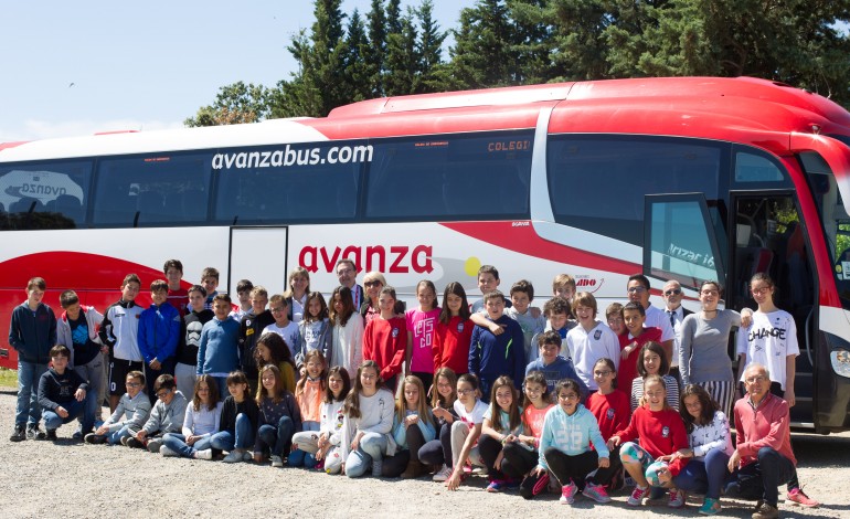 Los escolares aragoneses conocen las ventajas de viajar en autobús con la empresa AVANZA alosa