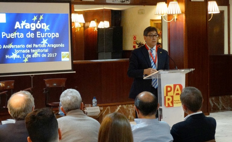 Arturo Aliaga refuerza en Huesca el compromiso del Partido Aragonés con el progreso de Aragón en Europa y al servicio de los aragoneses