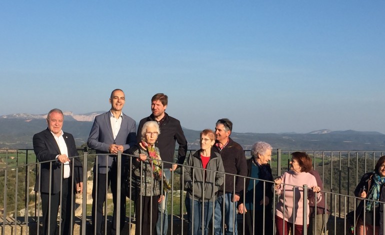 Benabarre arranca una nueva temporada turística con la reapertura del mirador de la torre del castillo