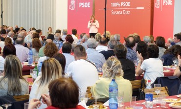 Susana Díaz asegura en el Alto Aragón que estará cerca de los pueblos pequeños para luchar contra la despoblación