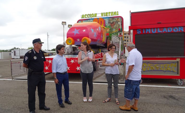 Visita del alcalde de Huesca al Recinto Ferial