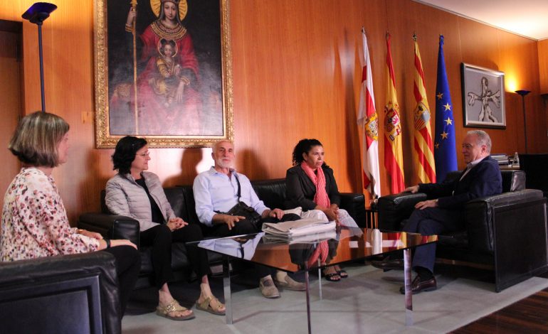 El presidente de la ONG Monegros con Nicaragua visita la DPH enel 20 aniversario de esta organización solidaria con América latina