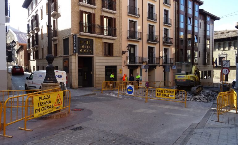 Desvío del tráfico por las obras de remodelación de la plaza Lizana