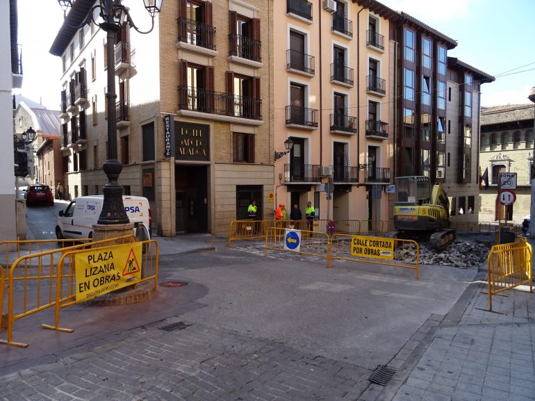 Desvío del tráfico por las obras de remodelación de la plaza Lizana