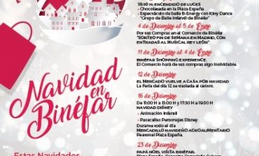 Presentación de la campaña comercial de Navidad en Binéfar