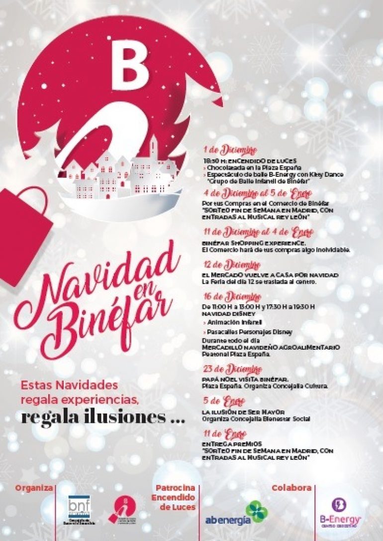 Presentación de la campaña comercial de Navidad en Binéfar