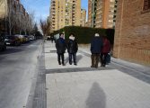 El alcalde de Huesca visita la avenida Pirineos tras la intervención