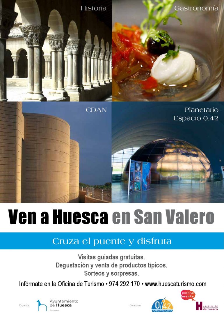 Turismo organiza visitas guiadas y ofrece degustaciones de productos para atraer a los zaragozanos en San Valero