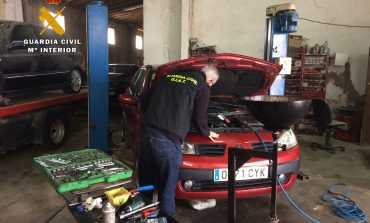 La Guardia Civil detecta un taller ilegal de reparación de automóviles en la Comarca de la Hoya de Huesca
