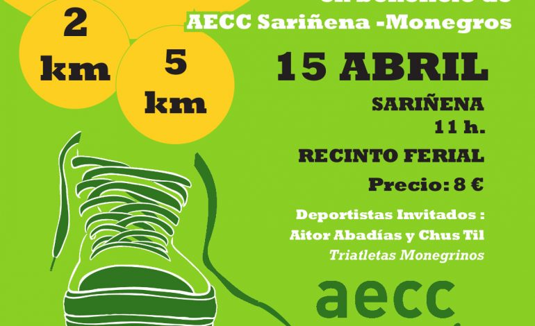 Plazo abierto para inscribirse a la V Carrera Solidaria en beneficio de la Asociación contra el Cáncer Sariñena-Monegros