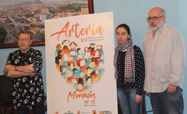 La montisonense Anabel Juste, autora del cartel anunciador de la XV Feria de Arte Contemporáneo ´Arteria´