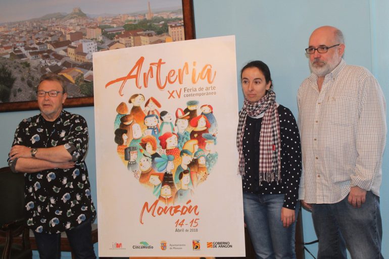La montisonense Anabel Juste, autora del cartel anunciador de la XV Feria de Arte Contemporáneo ´Arteria´