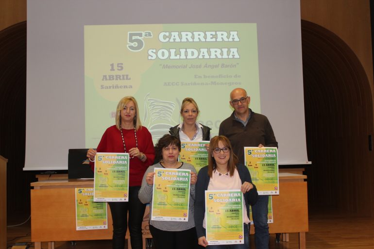La V Carrera Solidaria en beneficio de la Asociación Española Contra el Cáncer Sariñena-Monegros se celebrará el 15 de abril