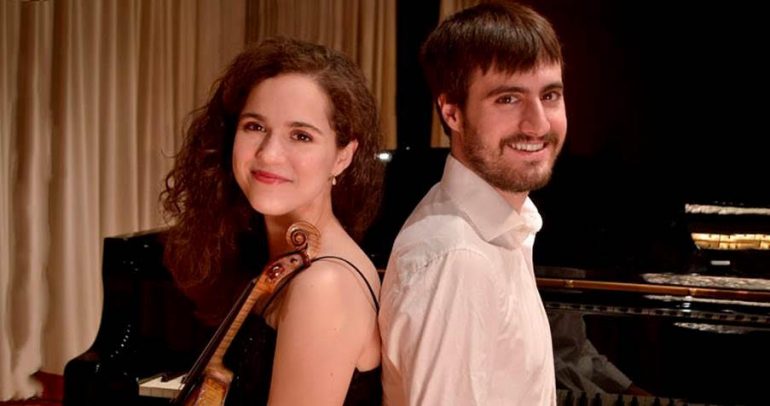 Concierto en Huesca del Dúo de violín y piano Olite-Pellejer