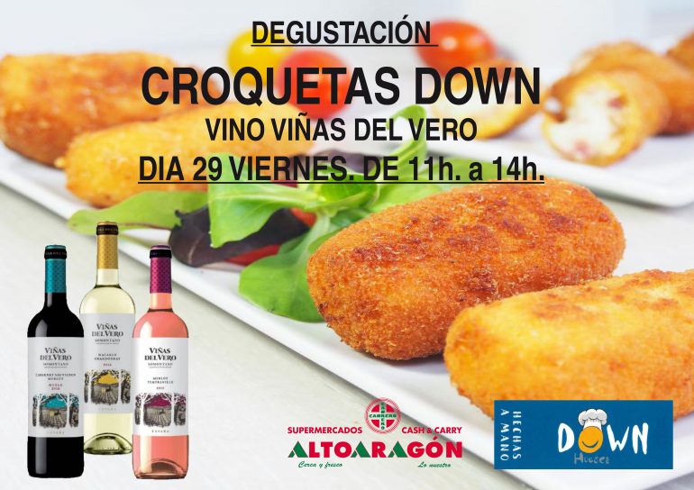 Las croquetas artesanales de Down Huesca llegan este viernes al consumidor de Barbastro