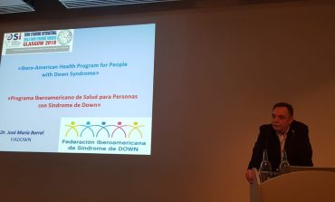 El presidente del Colegio Médico de Huesca José Borrel presenta el ‘Programa Iberoamericano de Salud para personas con Síndrome de Down’ en el congreso mundial de Glasgow