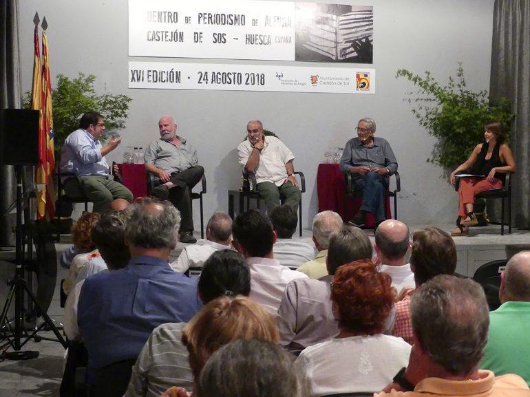 Pampliega y otros destacados periodistas y políticos convierten a Castejón de Sos en el «centro de la noticia»