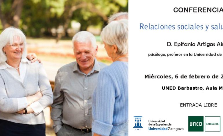 La Universidad de la Experencia organiza tres conferencias en Barbastro, Sabiñánigo y Fraga
