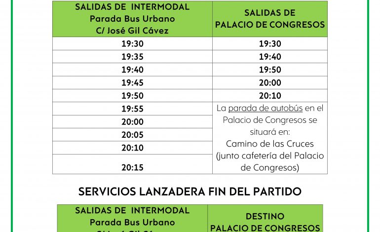 Servicio especial de autobuses al Estadio del Alcoraz para el partido SD Huesca-Real Betis