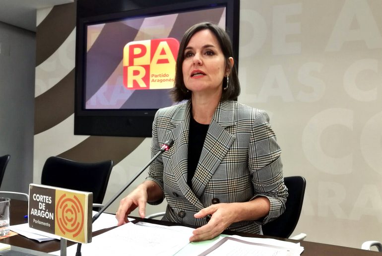 Elena Allué (PAR) pide a Lambán que fuerce un período de diálogo y traiga los presupuestos a las Cortes de Aragón