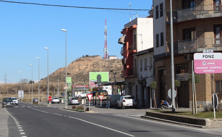 Mejora de la luminaria de un tramo de la avenida de Fonz en Monzón