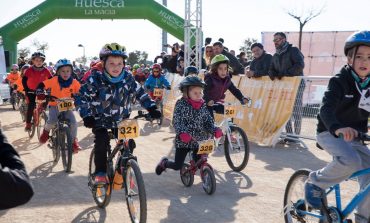 La Liga Provincial de la Bici alcanza su ecuador en Binéfar con más de una decena de colegios participantes en cada prueba