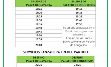 Servicio especial de autobuses con motivo del partido entre la SD Huesca y el R.C. Celta de Vigo