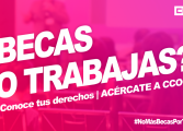 CC.OO. y el Colectivo de Estudiantes Progresistas de Aragón lanzan una campaña centrada en las prácticas académicas